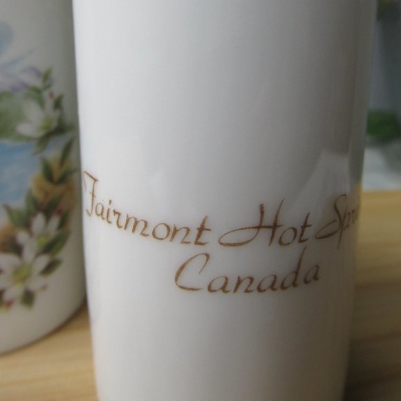 Salt & Pepper Shaker British Columbia Fairmont Hot Springs Canada Souvenir - Picture 5 of 8